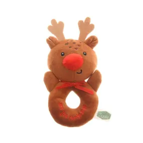 Ziggle Baby My First Christmas Reindeer Rattle